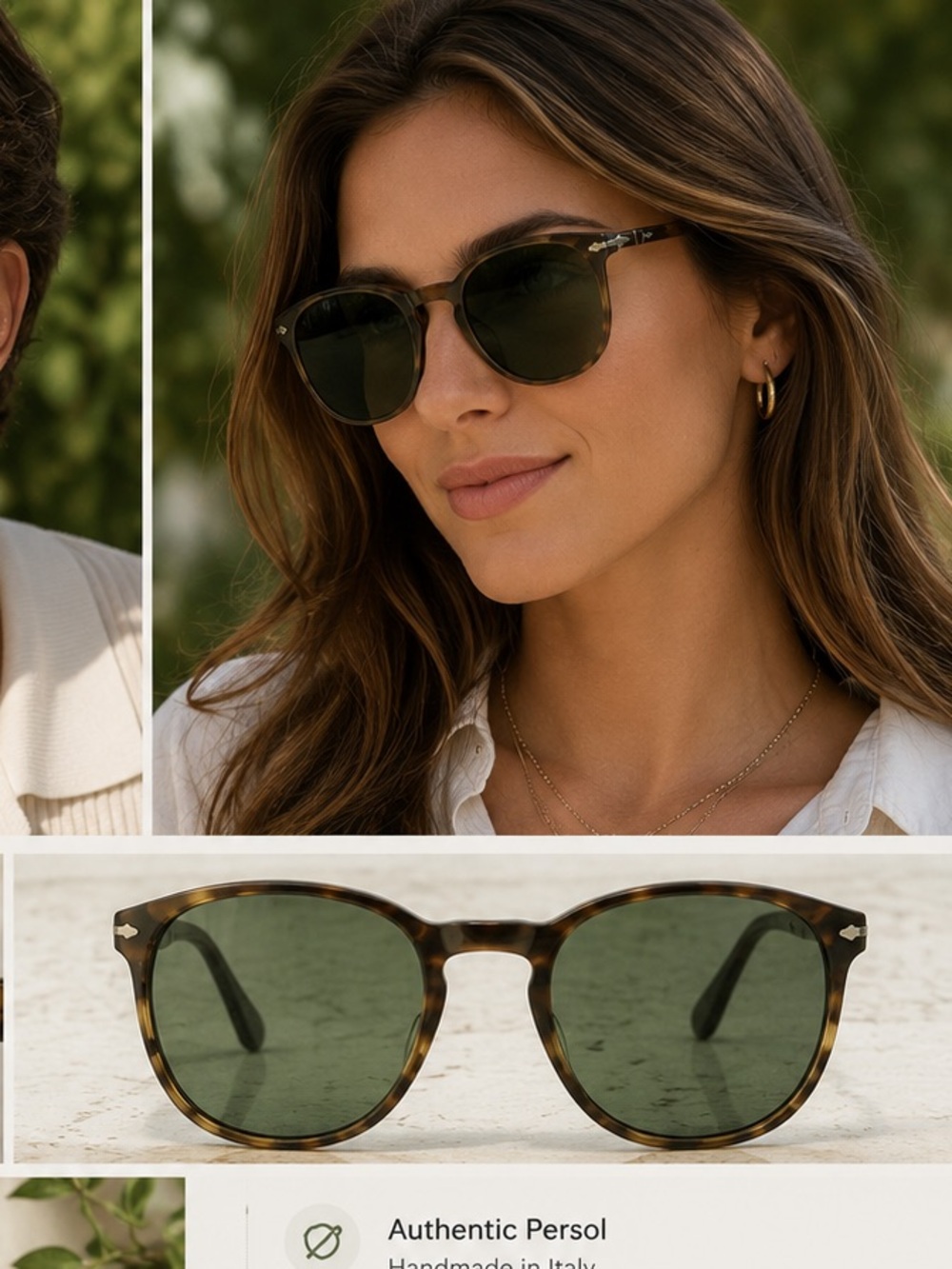 Persol Tortoise Frame Sunglasses Persol Brown Vintage Shades Handmade In Italy